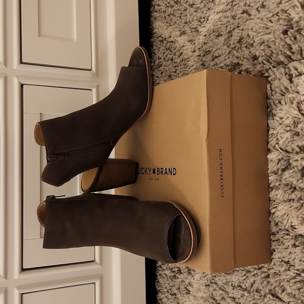 Lucky Open Toe Booties